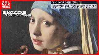 【フェルメール】代表作「真珠の耳飾りの少女」 作品拡大展示で新発見 [upl. by Cusack905]