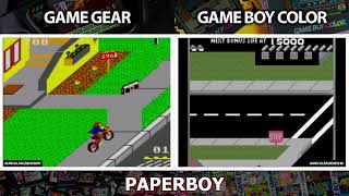 Game Boy vs Game Gear  Paperboy [upl. by Hajidahk]