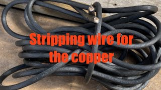 Stripping wire for the copper [upl. by Neelrac301]