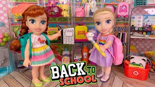 Elsa and Anna Back to School Shopping for Elsya and Anya [upl. by Vasilek]