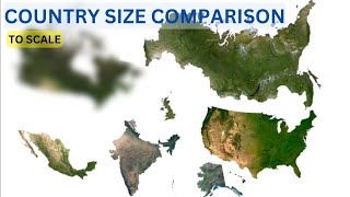 Country Size Comparison  To scale [upl. by Av]