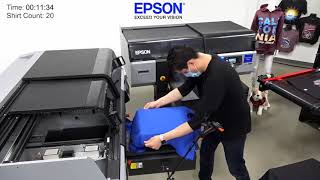 Epson SureColor F3070 100 TShirts in Under 1 Hour w Wasatch SoftRIP amp Barcode Jobpull Automation [upl. by Iolanthe]