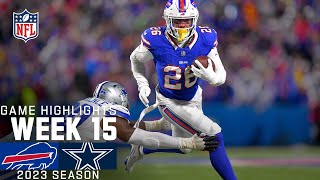 Buffalo Bills vs Dallas Cowboys Game Highlights  NFL 2023 Week 15 [upl. by Inalaehon313]