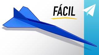 Cómo hacer un AVIÓN DE PAPEL JET FÁCIL que vuela REALMENTE RÁPIDO — Tutorial del Concorde [upl. by Pals]