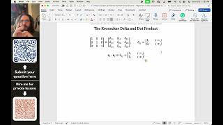 Index amp Tensor Notation Deriving the Dot Product and more on The Kronecker Delta [upl. by Eisnil]