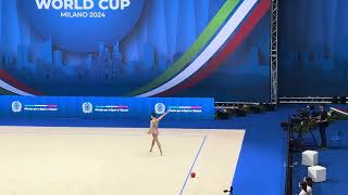 World Cup 2024 ginnastica ritmica FINALI Sofia Raffaelli individuale Palla a Milano [upl. by Earaj]