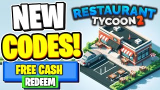 NEW ALL WORKING CODES FOR Restaurant Tycoon 2 IN APRIL 2024 ROBLOX Restaurant Tycoon 2 CODES [upl. by Elia]