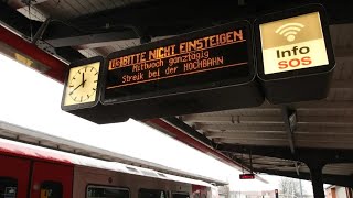 Ansage Hamburger Hochbahn UBahn Bereich Warnstreik von Verdi [upl. by Dawn317]