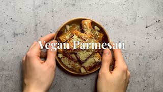 Vegan Parmesan Cheese Minimal ingredients Easy  Bakelore [upl. by Krawczyk348]