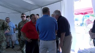 Congressman Sam Graves and Governor Mike Parson visit St Joseph Sound of Speed Airshow [upl. by Lladnor687]