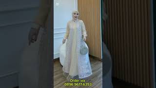 Mode Gamis Brokat  Dres Pesta Terbaru Cantik Anggun Elegant Tille Brokat 335 k [upl. by Friede]