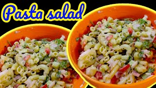 Pasta Salad  Mayonise pasta salad recipe  Macaroni pasta 🍝 Salad recipe [upl. by Treboh]