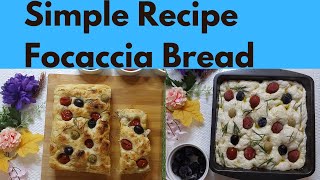 easy focaccia bread recipe [upl. by Adnhoj]