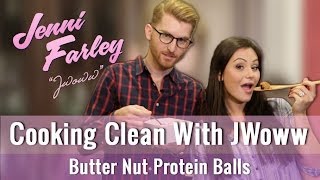 Jenni quotJWowwquot Farley Makes Butternut Protein Balls Cooking Clean With JWoww [upl. by Champagne]