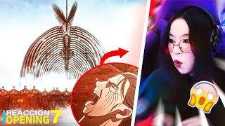 NO LO PUEDO CREER 🔥 REACCION AL OPENING 7 DE SHINGEKI NO KYOJIN por PRIMERA VEZ [upl. by Seely798]