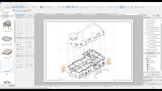 How to create an Isometric art with Archicad [upl. by Suinotna]