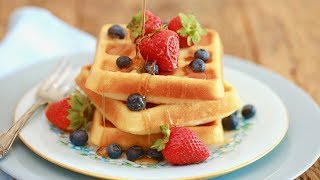 How to Make Waffles Without a Waffle Maker Video [upl. by Nytsrik658]