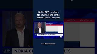 Nokia CEO on plans for a turnaround in the second half of the year [upl. by Horodko805]