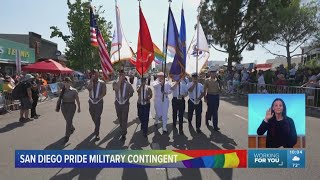 San Diego Pride Parade 2024  Military active duty and veterans [upl. by Edy]