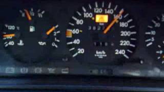 Mercedes W124 E300 Mosselman turbo last run 0 to 170 kmh boosting 10 psi [upl. by Lenna]