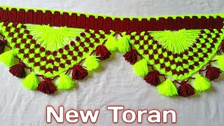 beautiful and easy toran design  jhalar ki design  new toran design  crochet toran pattern [upl. by Adamik]