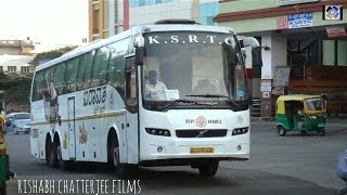 KSRTC AIRAVAT CLUB CLASS VOLVO B9R 9400 MULTI AXLE AT SHANTINAGARBANGALORE [upl. by Notnerb]