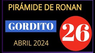 LOTERÍA PANAMA 💕💕PIRÁMIDE DE💕💕 RONAN 💕GORDITO 💕26 de abril 2024 [upl. by Benji214]