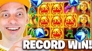 INSANE JACKPOT RECORD WIN on FORTUNE OF GIZA [upl. by Kristen]