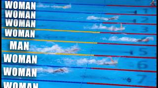 The Fastest Man vs 7 Top Females Swimmers [upl. by Blanca377]