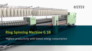 Rieter Ring Spinning Machine G 38 [upl. by Eelatan135]