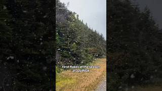 Flurries were captured from the summit of Jay Peak in Vermont on Sunday September 8 [upl. by Haggerty520]