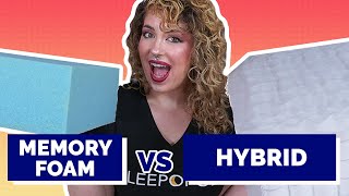 Memory Foam Vs Hybrid  Which Mattress Is Right For You [upl. by Konyn]