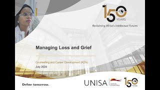 Managing grief and loss [upl. by Chenay]