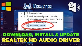 Realtek HD Audio Driver Download Install and Update Guide for Windows 1011 [upl. by Skiba611]