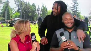 Marshawn Lynch Keeps Everything 100 LOL [upl. by Anbul]