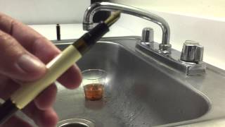 Pelikan Fountain Pen Cleaning Method 1 also showing the use of ammonia [upl. by Sutelc]