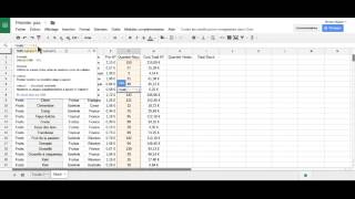 Tutoriel de calcul basique sur Google Sheet [upl. by Dreher]