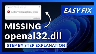 openal32dll Error Windows 11  2 Ways To FIX  2021 [upl. by Maddox]