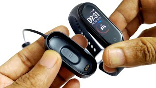 Xiaomi Mi Band 4 Remove Strap and Charge  How to [upl. by Akirret]