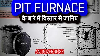 PIT FURNACE हिन्दी  CRUCIBLE FURNACE [upl. by Tann]