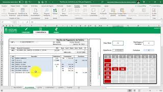 Planilha de Conferência da Folha de Pagamento [upl. by Naaman]