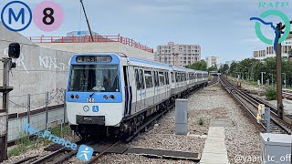 La ligne 8 en MF77 ÎledeFrance mobilité [upl. by Einhapets]