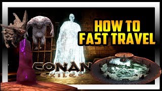 Conan Exiles  HOW TO FAST TRAVEL MAP ROOM  PART 10 [upl. by Farleigh]