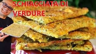 SCHIACCIATA CROCCANTE DI VERDURE ricetta della schiacciata [upl. by Lorola]