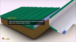 Gable Trim Type 1 Varma Metal Roofing [upl. by Aubrie]