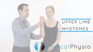 Upper Limb Myotomes  Clinical Physio [upl. by Vadim]