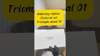 Óculos de sol Unboxing TRIOMPHE Metal viral sunglasses acessoriosdeluxo fashion [upl. by Ahcire]