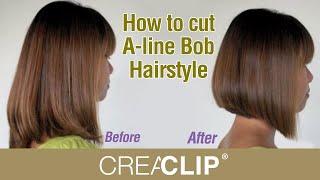 How to cut Aline Bob Hairstyle  Aline bob haircut [upl. by Croteau]