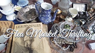 Thrifting at a Flea Market in the french countryside  19 ❘ Antiques amp Vintage hunting ❘ Haul [upl. by Eula469]