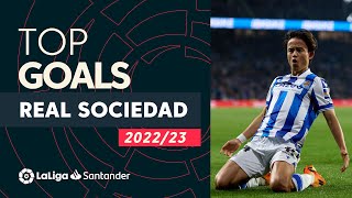 TOP GOLES Real Sociedad LaLiga Santander 20222023 [upl. by Eelaroc]